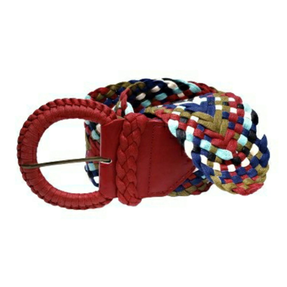 Forever 21 Multi Colored Woven Fabric Belt